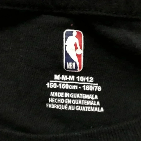 Kids NBA BROOKLYN NETS Black T-shirt Size Medium 10/12 - Picture 5 of 8